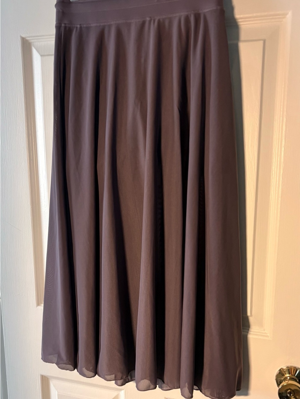 Halara Women's Lavender Wrap Chiffon Midi Skirt with built-in shorts - Picture 6 of 6